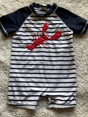Gymboree Baby Lobster Rash Guard Swimsuit 18-24 Months